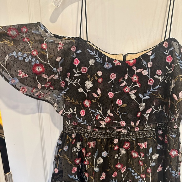 Adrianna Papell Women’s Floral Embroidered cold shoulder Dress Plus Size 16 - Picture 4 of 8